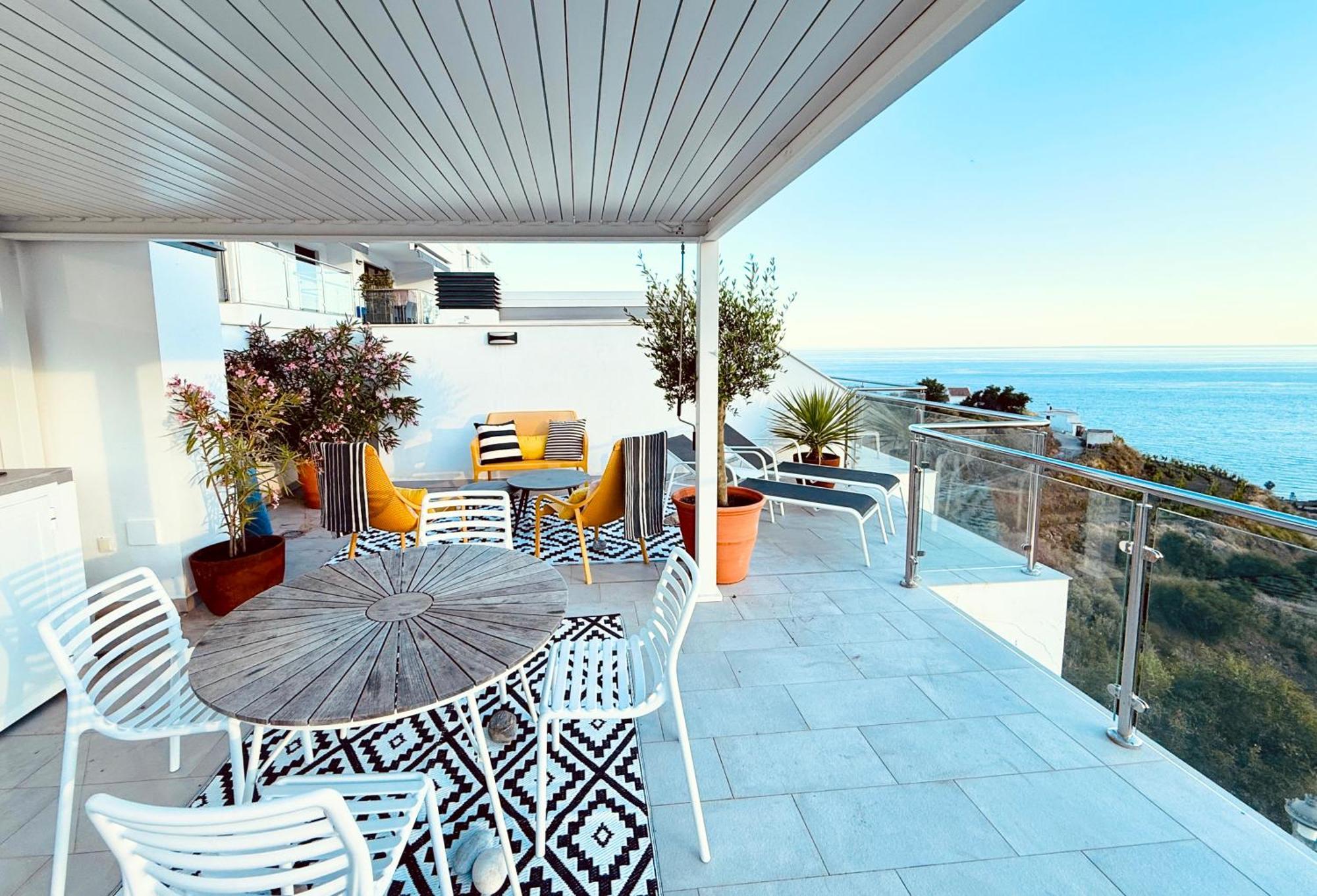 Ferienwohnung Penthouse Balcon Del Mar 121 Casasol Nerja Exterior foto
